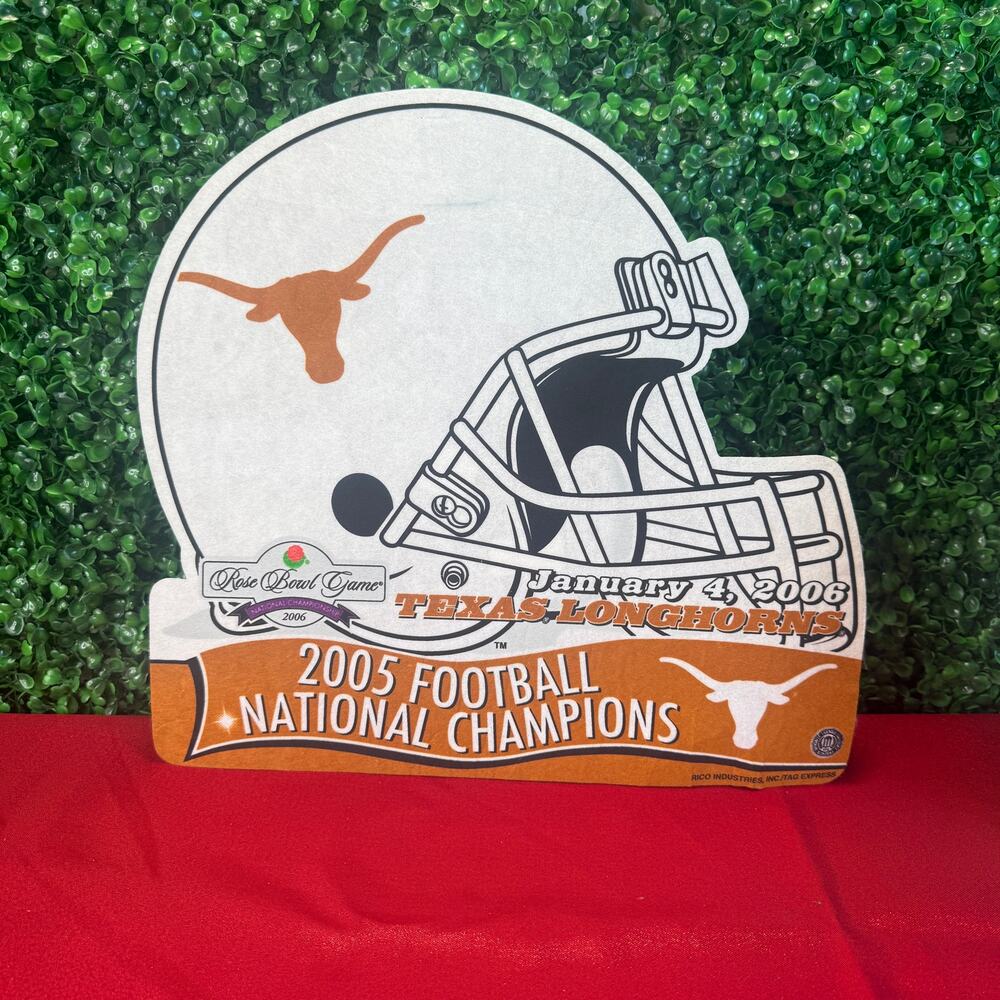 Texas Longhorns Felt Pennant 2005 National College Football Champions Rose Bowl